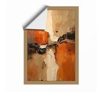 Earth Divided Abstract Unframed Wall Art Print A4 (29.7×21cm), Wall Decor for Living Room, Bedroom, Office & Home, Art Gift