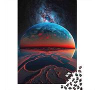 Earth Dome Jigsaw Puzzles 1000Pc Recycled Paper Cosmic HorizonPuzzle for Adults Jigsaw Puzzle Educational Game Challenge Family Game Great Gift Idea 38x26cm/1000pcs