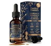 Earth & Essence Lymphatic Drainage Drops with Liver Support - Botanical Liquid Blend with Herbal Extracts - Daily Lymph Support & Fluid Balance - Plant-Based Wellness Supplement - 60ml