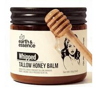 Earth & Essence Whipped Beef Tallow Honey Balm | Hydrating Face Cream & Moisturiser for All Skin Types | Natural Skincare with Manuka Honey | All-Natural Organic Grass-Fed Beef Tallow Balm for Skin