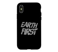 Earth First Eco Nature Awareness - Eco Warrior Statement Case for iPhone X/XS