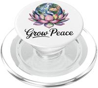 Earth Flower Planet Nature Peace Calm Mind Art PopSockets PopGrip for MagSafe