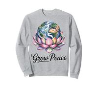 Earth Flower Planet Nature Peace Calm Mind Art Sweatshirt