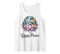 Earth Flower Planet Nature Peace Calm Mind Art Tank Top
