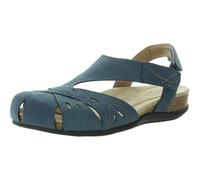 Earth Footwear Women's Birdine Fisherman Sandal, Blue 420, 7.5 UK