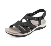 Earth Footwear Women's Samsin3 Sandal, Black 001, 5 UK
