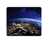 Earth from Space Europe Gaming Mouse Pad EU UK Italy Spain Non-Slip Rubber Mouse Pad for Computers, Laptop, Office, Home Rectangle Personalized Mousepad 9.5 Inch x 7.9 Inch