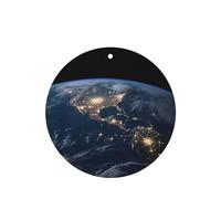 Earth from The Outer Space Car Air Fresheners Cards 4 Pcs Long Lasting Car Fresheners Gifts for Men Women Auto Aromatherapy Tablets Hanging Scented Card Rearview Mirror Pendant - Lavender Scent