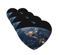 Earth from The Outer Space Car Air Fresheners Cards Set of 4 Pieces,Long-Lasting Car Aromatherapy Tablets Hanging Scented Cards for Wardrobe Bathroom Rearview Mirror Hanging Ornament