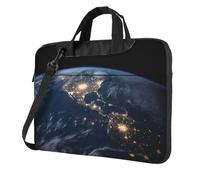 Earth from The Outer Space Laptop Bag 14 inch Business Briefcase for Men Women Water Resistant Laptop Shoulder Bag