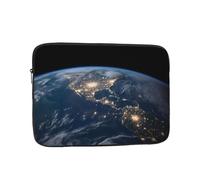 Earth from The Outer Space Laptop Case 15 inch, TSA Laptop Sleeve Shockproof Protective Notebook Case Water Resistant Computer Carrying Cover Briefcase Handbags Men Women Computer Bag