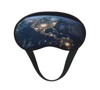Earth from The Outer Space Sleep Mask for Side Sleeper, Blackout Sleep Eye Mask Comfortable Blindfold Eyeshade Soft Breathable Sleeping Mask with Elastic Strap Silk Eye Covers for Travel