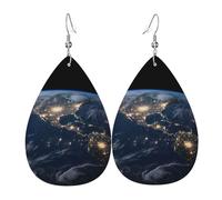 earth from the outer space woman eardrop leather earring eardrop hook eardrop eardrop earings women