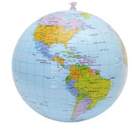 Earth Globe - 48 grams Earth Model, Blue World | Topographic Map Earth Globe, PVC Inflatable Earth Beach Ball, Educational Earth Globe Model for Kids Classroom Geography Learning