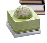 Earth Globe Calendar 2026 - Three Dimensional Paper Art Tabletop Display, Innovative Hand Tear Date Sculpture With Planet Design | Desktop Decoration For Apartment Study Classroom Teacher Freelancer