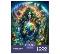 Earth Goddess 1000 Pieces Jigsaws for Adults Fun, Challenging & Brainteasing Beautiful Home Decoration Art Colorful DIY Craft 70x50cm/1000pcs