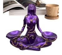 Earth Goddess Sculpture - Resin Carving Statue, Handcrafted Figurine Decorative for Your Home with Intricate Design | Perfect for Table Shelf, Mantle Decoration, Collection, Me