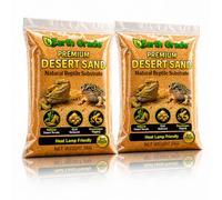 Earth Grade Desert Sand - Natural Reptile Substrate for Bearded Dragons, Geckos & Lizards - Dust Reduced, Heat Lamp Safe, Encourages Natural Digging & Burrowing - Terrarium Vivarium Sand (10KG)