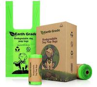 Earth Grade Dog Poo Bags with Tie Handles on Roll (360) Extra Thick Strong Bio Leakproof Doggy Waste Poop Bags