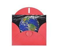Earth Greeting Card With Envelope, Birthday Card, Christmas Card, Invitation Card, 3 Colors