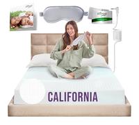 Earth Grounding Sheets California Size with 12% Silver Fiber & 4% Silk & 84% Cotton - White - SGS Quality Certified Grounded Well Bed Sheet - Conductive Fitted Sheet for Better Sleep