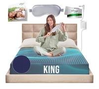 Earth Grounding Sheets King Size with 12% Silver Fiber & 4% Silk & 84% Organic Cotton - Dark Blue - Grounded Well Bed Sheet - Conductive Fitted Sheet for Better Sleep
