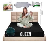 Earth Grounding Sheets Queen Size with 12% Silver Fiber & 4% Silk & 84% Cotton - Black - Quality Certified Grounded Well Bed Sheet - Conductive Fitted Sheet for Better Sleep