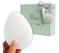 Earth & I - Facial Exfoliating Sponge Regular 12 Pack - AeroSilk Micro Mesh Face Scrubber Puff, Reusable Daily Face Scrub, Deep Cleansing Skin Buffer, buf puf Facial Sponges for Washing Face