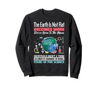 Earth is not Flat Vaccines Work Climate Change Science Pride Sweatshirt