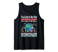 Earth is not Flat Vaccines Work Climate Change Science Pride Tank Top