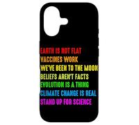 Earth Is Not Flat Vaccines Work We've Been To The Moon Belie Case for iPhone 17