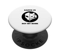 Earth Is Not My Home (Funny Alien Cat Graphic) PopSockets Adhesive PopGrip