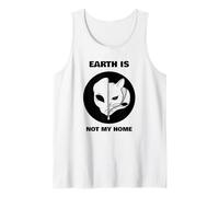 Earth is Not My Home (Funny Alien Cat Graphic) Tank Top