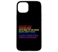 EARTH ISN'T FLAT STAND UP FOR SCIENCE REAL Earth Day Meme Case for iPhone 15 Plus