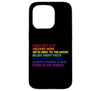EARTH ISN'T FLAT STAND UP FOR SCIENCE REAL Earth Day Meme Case for iPhone 15 Pro