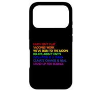 EARTH ISN'T FLAT STAND UP FOR SCIENCE REAL Earth Day Meme Case for iPhone 17 Pro