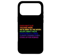 EARTH ISN'T FLAT STAND UP FOR SCIENCE REAL Earth Day Meme Case for iPhone 17 Pro Max