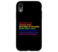 EARTH ISN'T FLAT STAND UP FOR SCIENCE REAL Earth Day Meme Case for iPhone XR