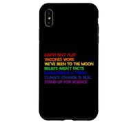 EARTH ISN'T FLAT STAND UP FOR SCIENCE REAL Earth Day Meme Case for iPhone XS Max