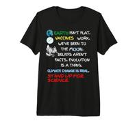 Earth Isn't Flat Stand UP for Science Real T-Shirt Earth Day Premium T-Shirt