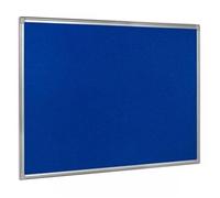 Earth-It Recycled Blue Felt Notice Board with Aluminium - FA0543790