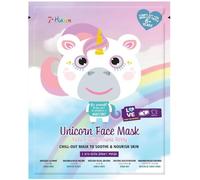 7th Heaven Unicorn Face Sheet Mask with Acai and Pomegranate to Soothe and Nourish Skin, 1 count (Pack of 1)