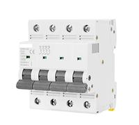 Earth leakage protectors Circuit Breaker Gym9 4 Pole AC Electric Switch 8 0a 100a 125a 4p Width 71.2mm 40 0V 6ka (Color : 80a, Size : 4 Pole C Curve)