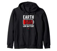 Earth Low There Is No Planet B Climate Change Zip Hoodie