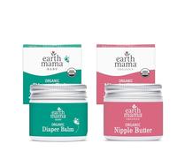 Earth Mama Natural Nipple Butter, 60ml Jar PLUS Angel Baby Bottom Balm, 60ml Jar