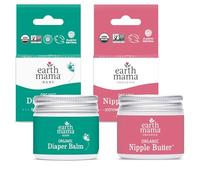 Earth Mama Natural Nipple Butter, 60ml Jar PLUS Angel Baby Bottom Balm, 60ml Jar