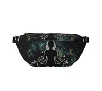 Earth Meditation Planet Sling Bag for Men Women, Waist Pack Chest Shoulder Crossbody Bag for Travel, Gym, Work, Hiking