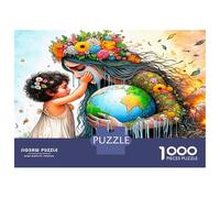 Earth Mother Child 1000pc Premium Jigsaw Puzzle Tender Nature Devotion Puzzle for Adults Sturdy Cardboard Couple Puzzle Partners Ultra Difficult Home Activity 38x26cm/1000pcs