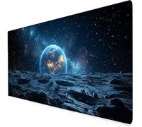 Earth Mouse Mat XXL, 700x400x3mm Gaming Mouse Pad Large starry sky, Office Accessories Desk Mat, Waterproof Non Slip Rubber Base-Smooth Surface Mousepad, Apply To Office Home Or Gifts For Men A135