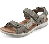 Earth Origins Women's Skylar Sandal, Light Grey, 7 W US